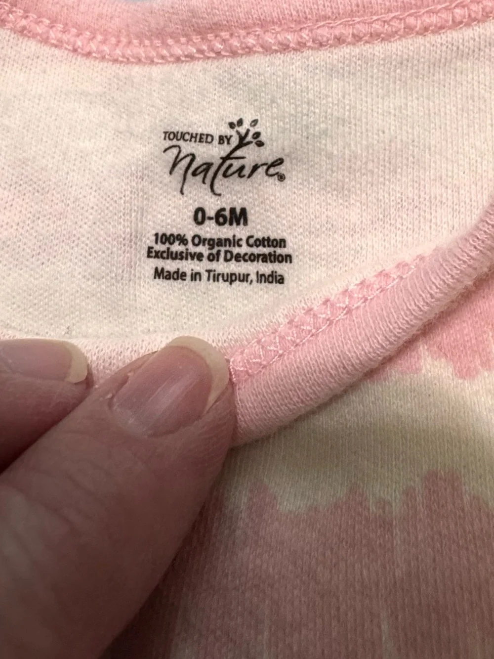 Touched by Nature 100% Organic Cotton Baby Gown set of 2 - Pink and Light Blue